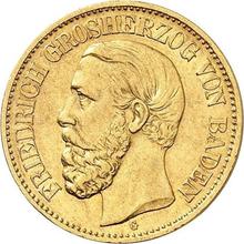 10 marcos 1881 G   "Baden"