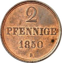2 пфеннига 1850  B 