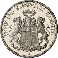 5 марок 1875 J   "Гамбург"
