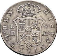 4 reales 1824 M AJ 