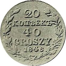 20 Kopeks - 40 Groszy 1846 MW  