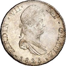 8 reales 1825 M AJ 