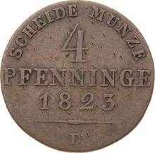 4 Pfennige 1823 D  