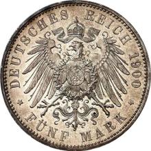 5 марок 1900 E   "Саксония"
