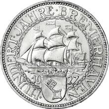 5 Reichsmarks 1927 A   "Bremerhaven"
