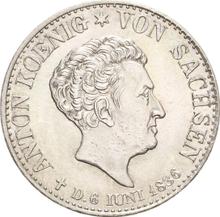 1/6 Taler 1836  G  "Auf des königs tod"