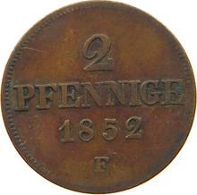 2 пфеннига 1852  F 