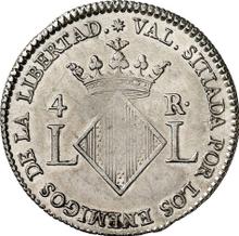 4 Reales 1823  LL 