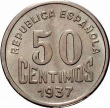 50 Centimos 1937    "Asturias and León"