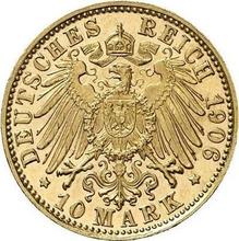 10 marcos 1906 D   "Bavaria"
