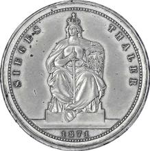 Tálero 1871 A   "Victoria en la guerra"