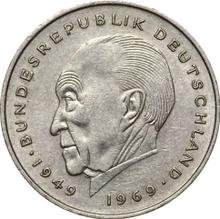 2 marcos 1980 G   "Konrad Adenauer"