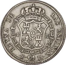 4 reales 1837 B PS 