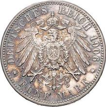 5 марок 1906 F   "Вюртемберг"