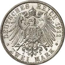 2 marcos 1911 A   "Sajonia-Coburgo y Gotha"
