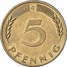 5 fenigów 1970 G  