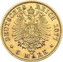 5 marcos 1877 C   "Prusia"