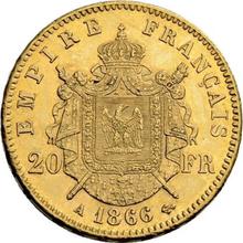 20 francos 1866 A  