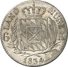 6 Kreuzers 1834   
