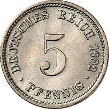 5 fenigów 1902 D  