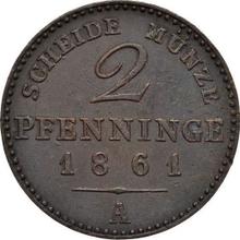 2 Pfennige 1861 A  