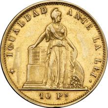 10 peso 1859 So  