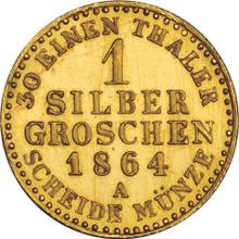 1 Silber Groschen 1864 A  