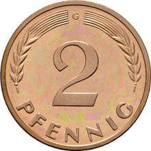 2 Pfennig 1958 G  