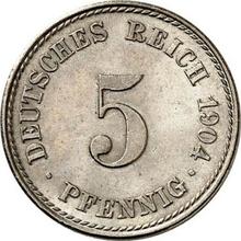 5 Pfennig 1904 F  