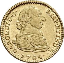 2 escudos 1784 M JD 