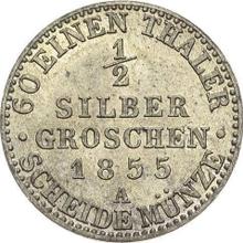 Medio Silber Groschen 1855 A  