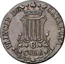 6 cuartos 1843    "Cataluña"