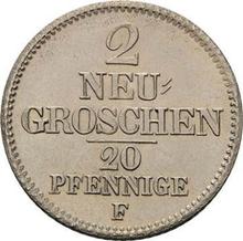 2 Neu Groschen 1852  F 