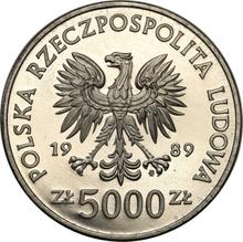 5000 Zlotych 1989 MW  AWB "Wladyslaw II. Jagiełło" (Probe)