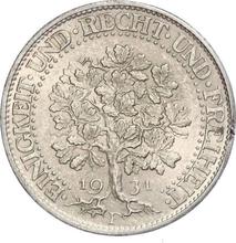 5 reichsmark 1931 F   "Dąb"
