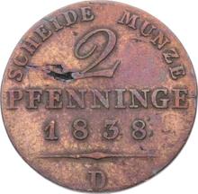 2 Pfennig 1838 D  