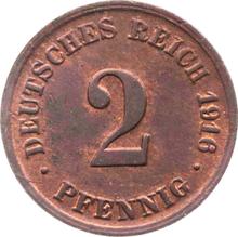 2 Pfennig 1916 D  