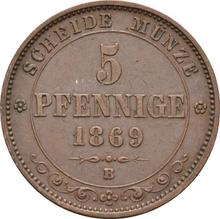 5 fennigów 1869  B 