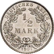 1/2 marki 1907 E  