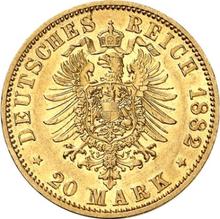 20 Mark 1882 A   "Prussia"