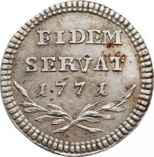 Półzłotek (2 groszy) 1771    "FIDEM SERVAT"