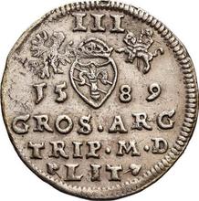 Трояк (3 гроша) 1589    "Литва"