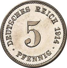 5 fenigów 1914 J  