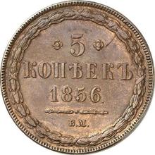 5 Kopeken 1856 ВМ   "Warschauer Münzprägeanstalt"