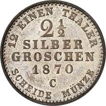 2-1/2 Silber Groschen 1870 C  