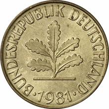 10 Pfennig 1981 F  