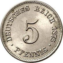 5 Pfennige 1875 C  