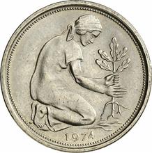 50 Pfennig 1974 D  