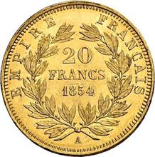 20 francos 1854 A  