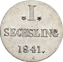 Sechsling 1841  H.S.K. 